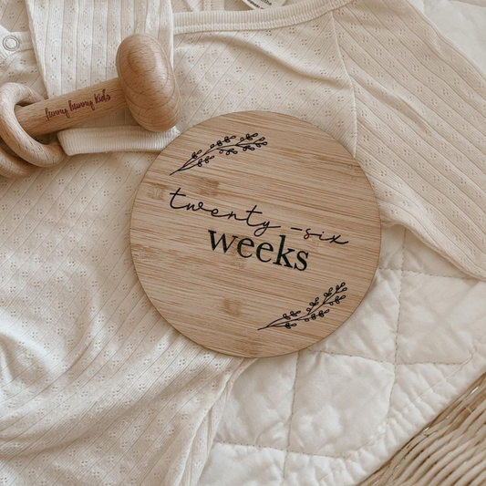 Secret Garden Pregnancy Milestone Plaques