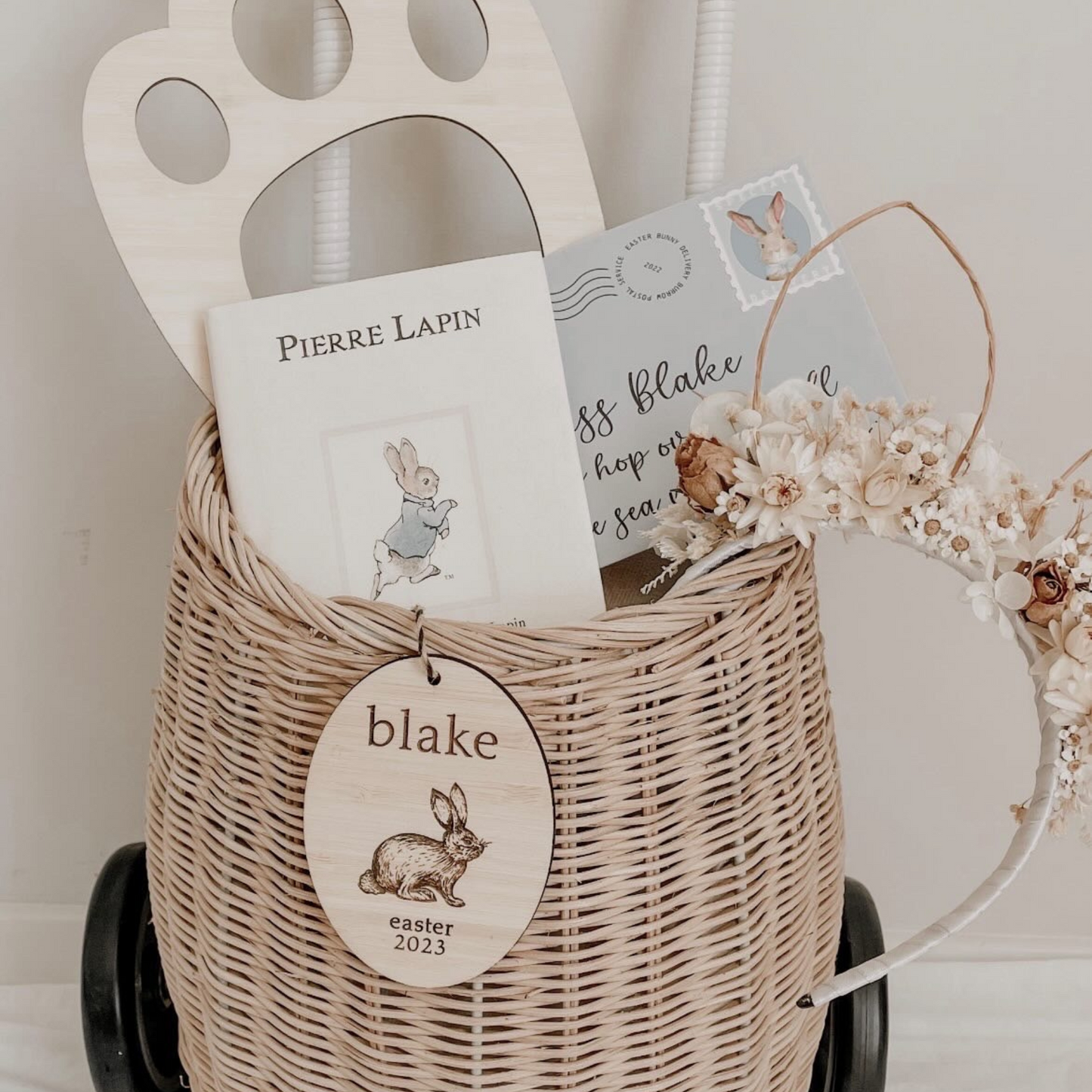 Vintage bunny tag