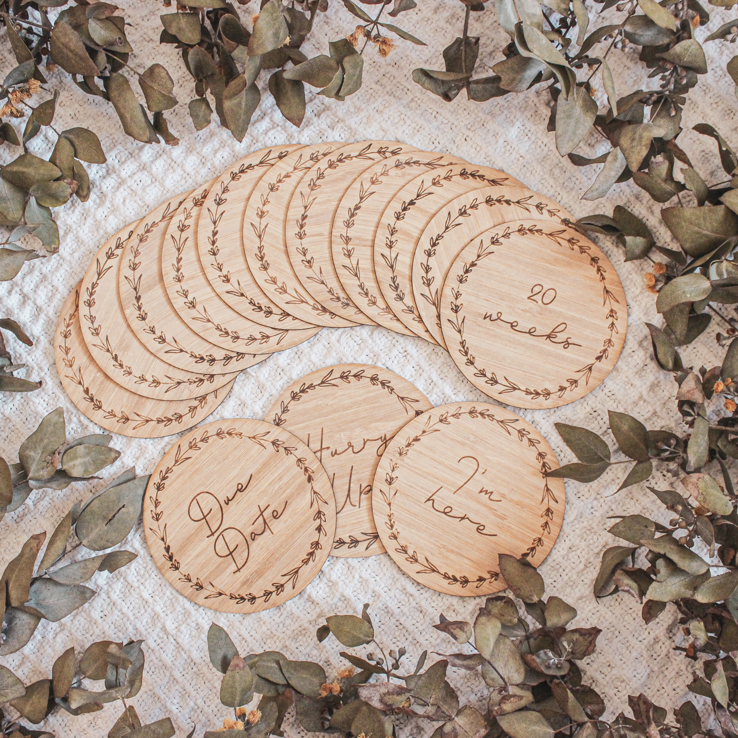 Pregnancy Milestone Plaques