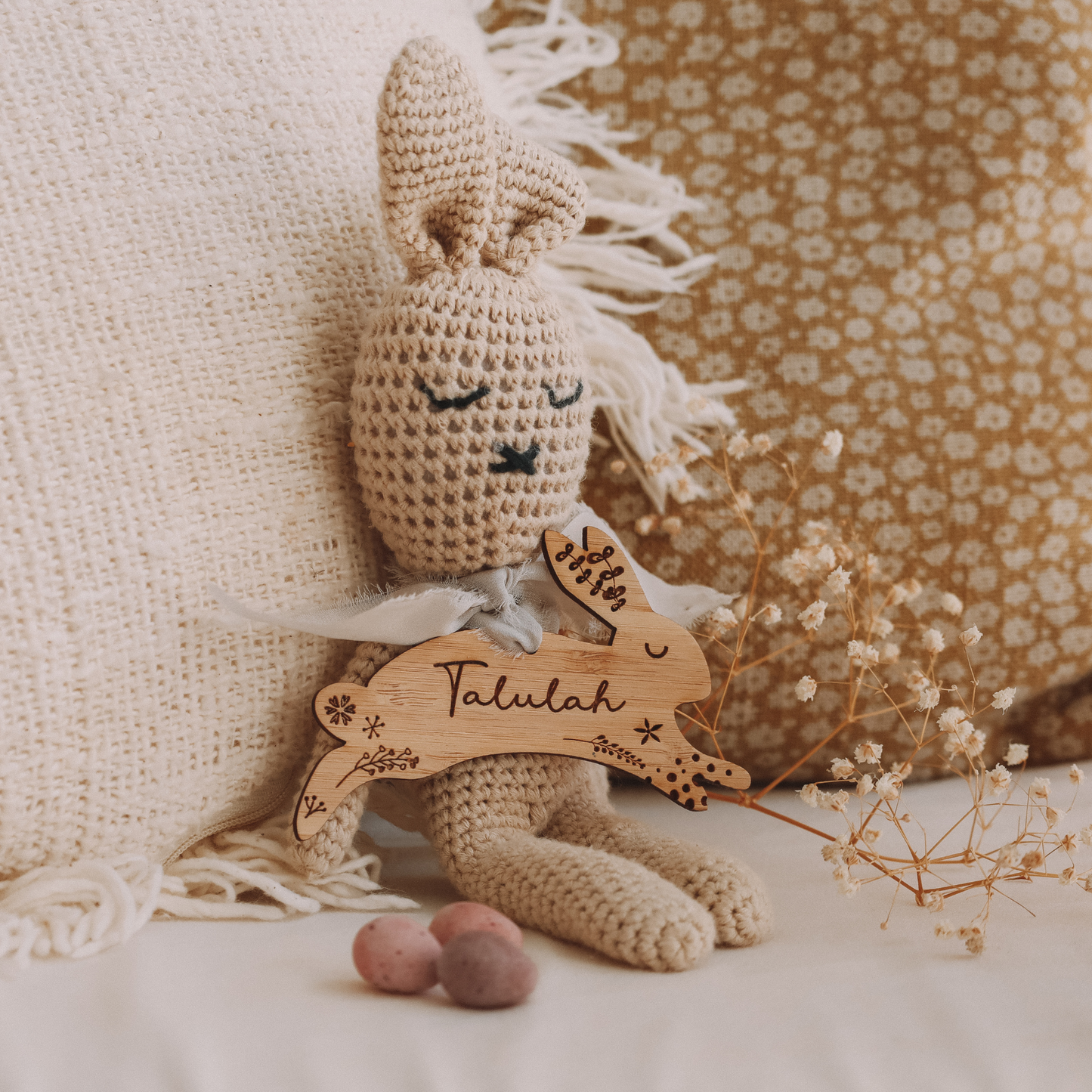 Scandi bunny tag