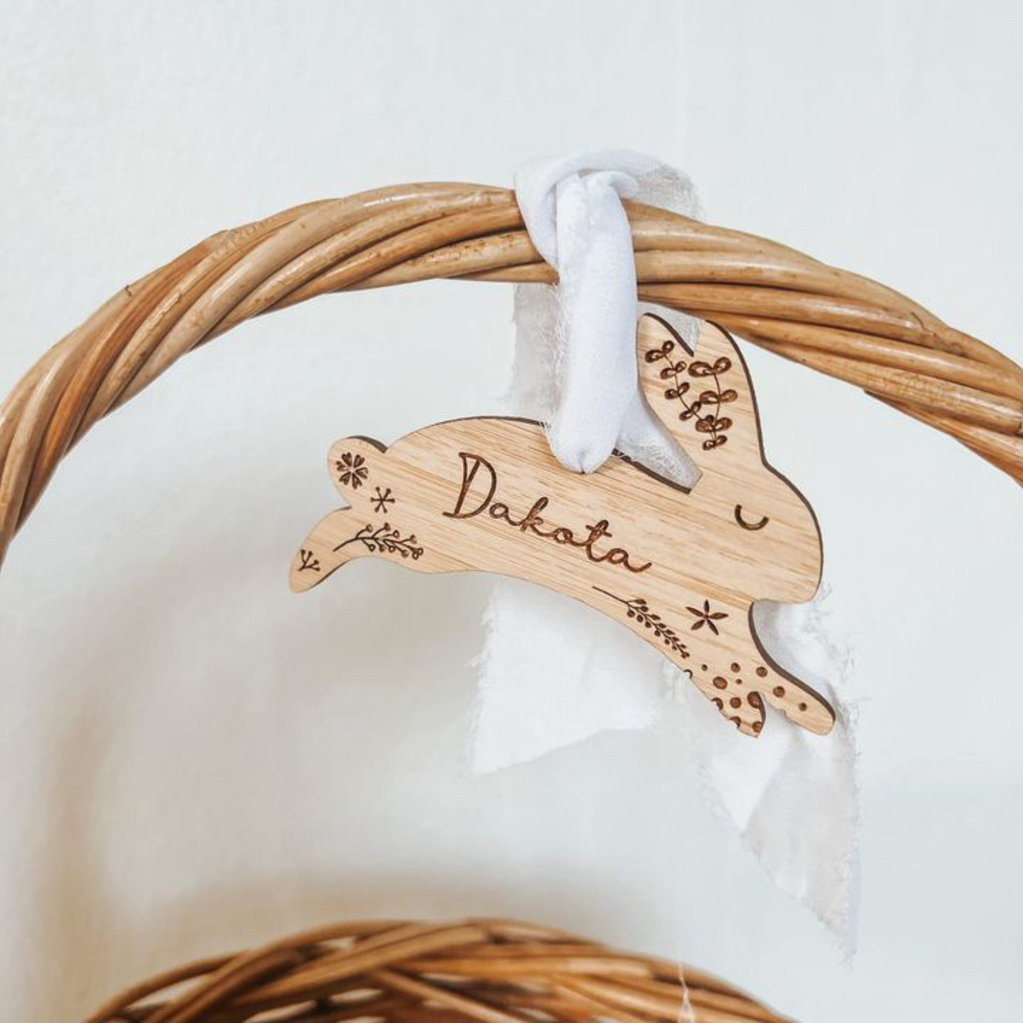 Scandi bunny tag