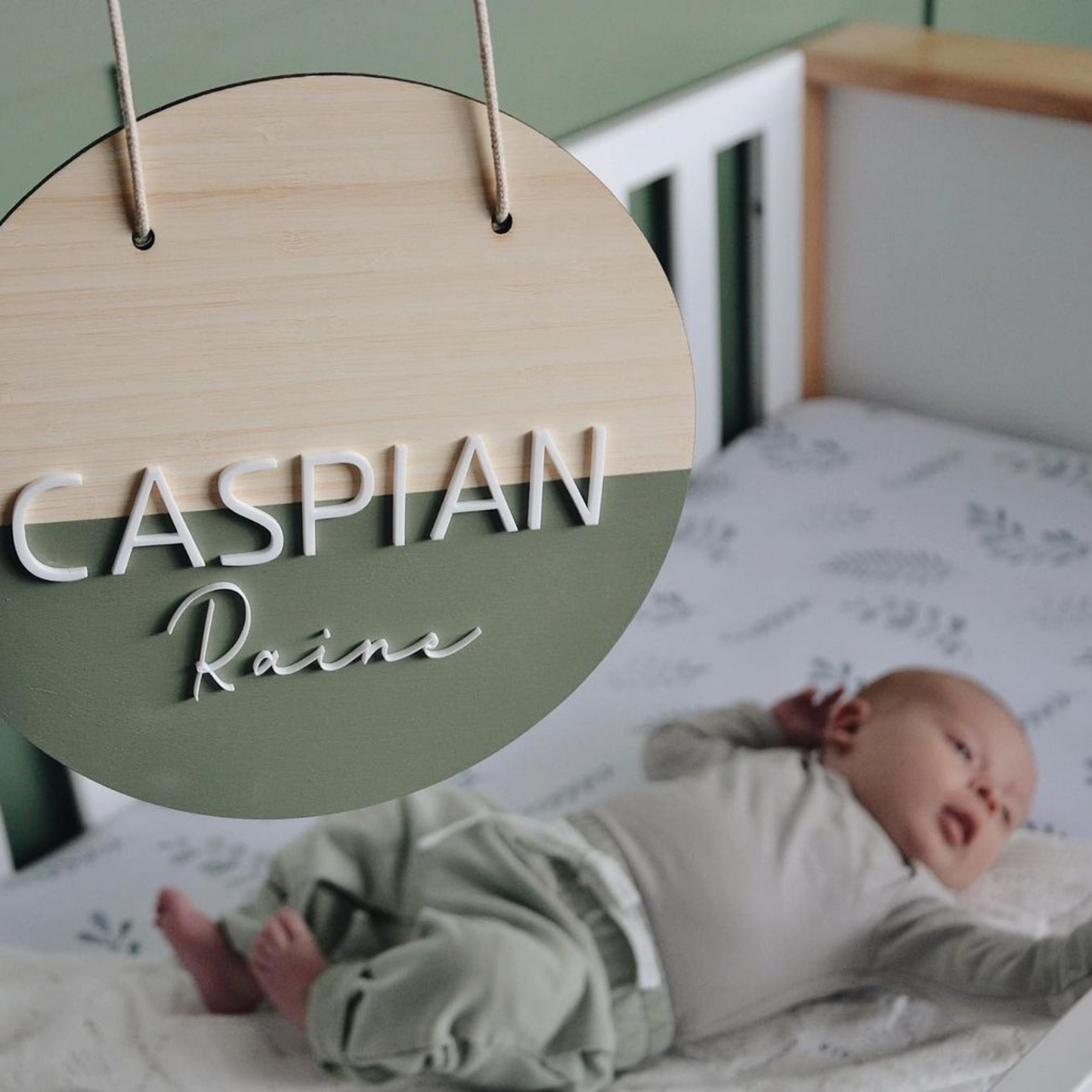 Painted name plaque