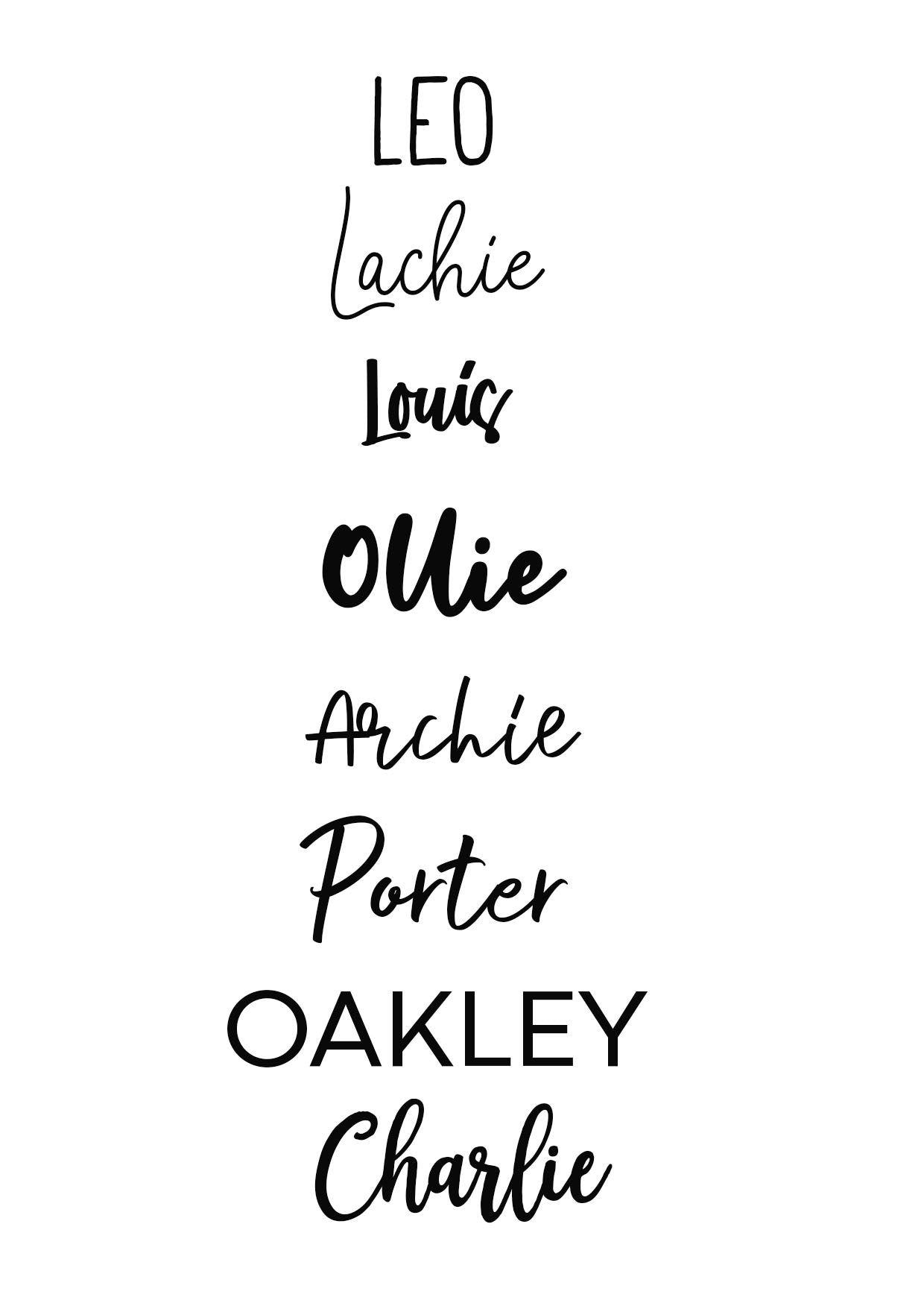 Christmas name bauble
