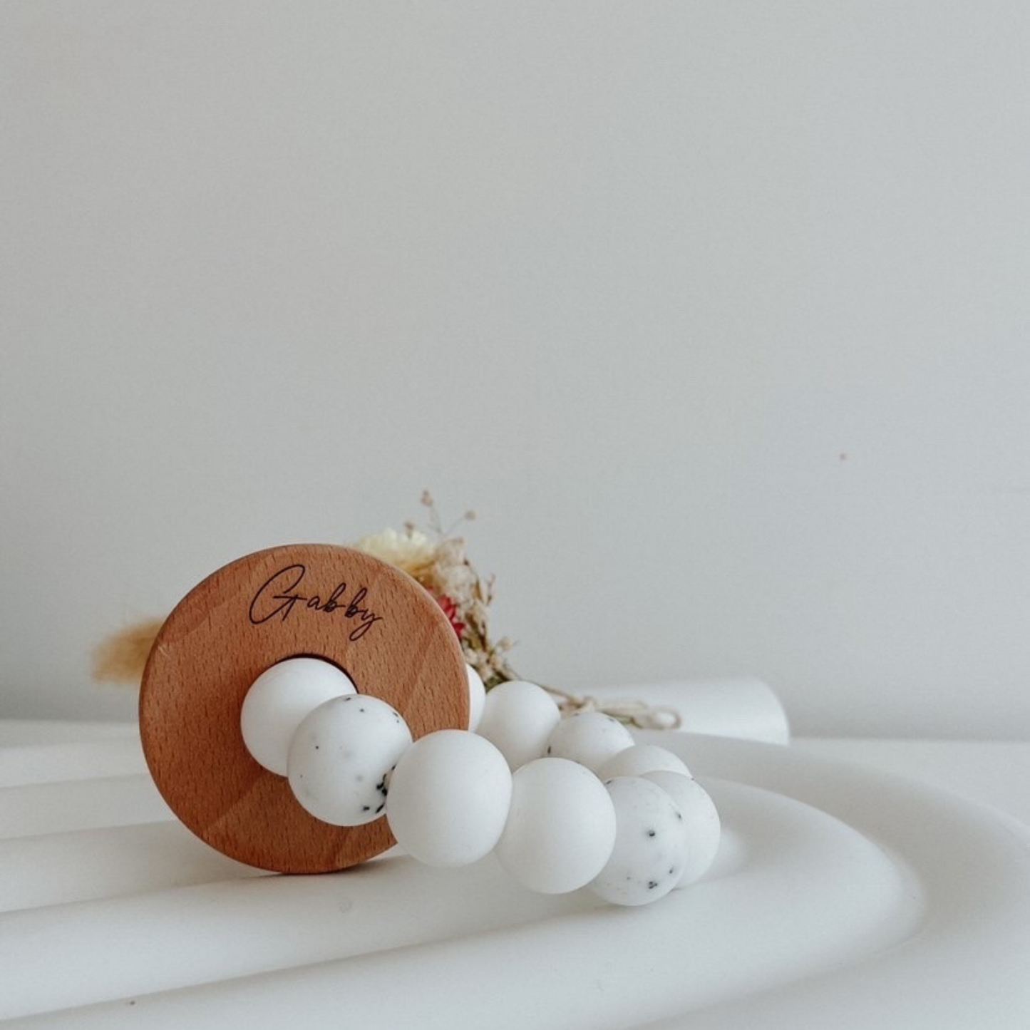 Personalised teething ring