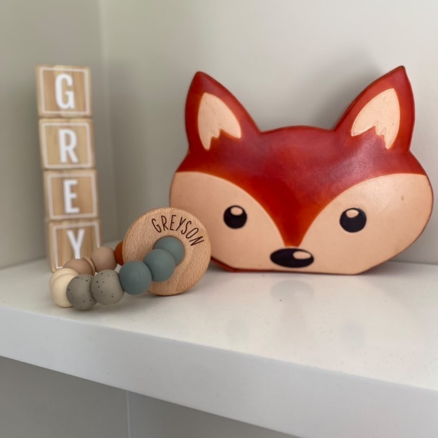 Personalised teething ring