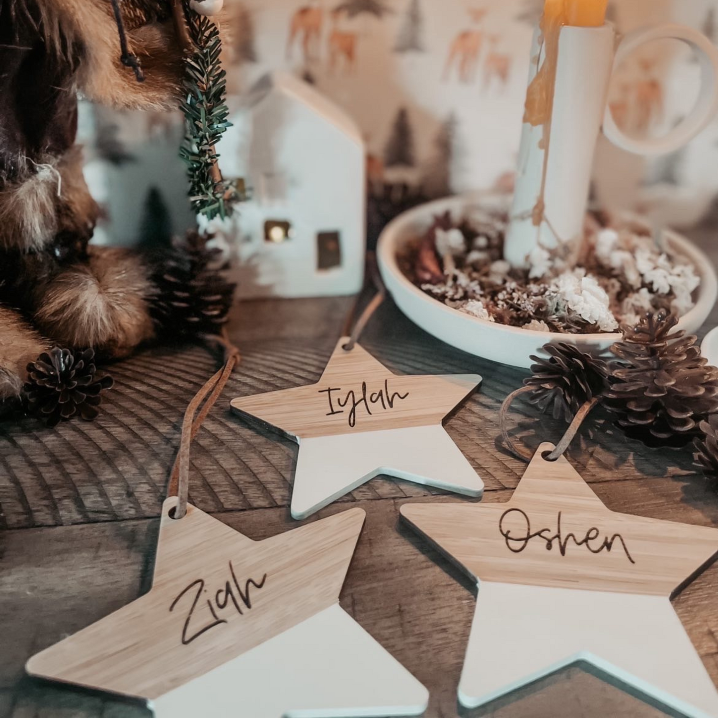 Painted Wooden Star