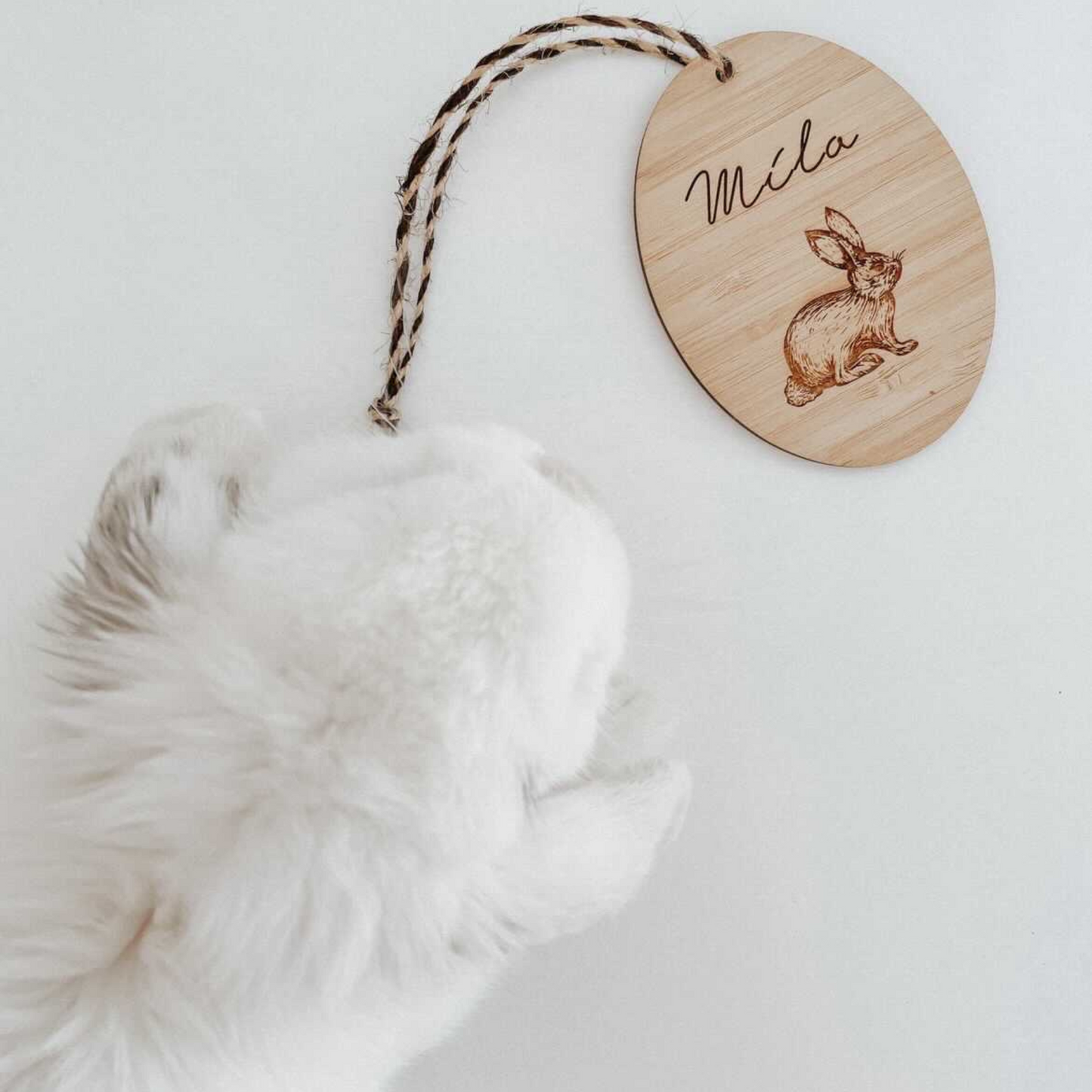 Vintage bunny tag