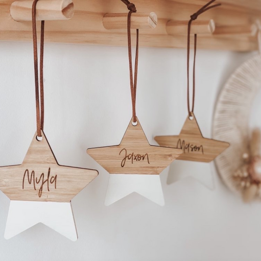 Painted Wooden Star