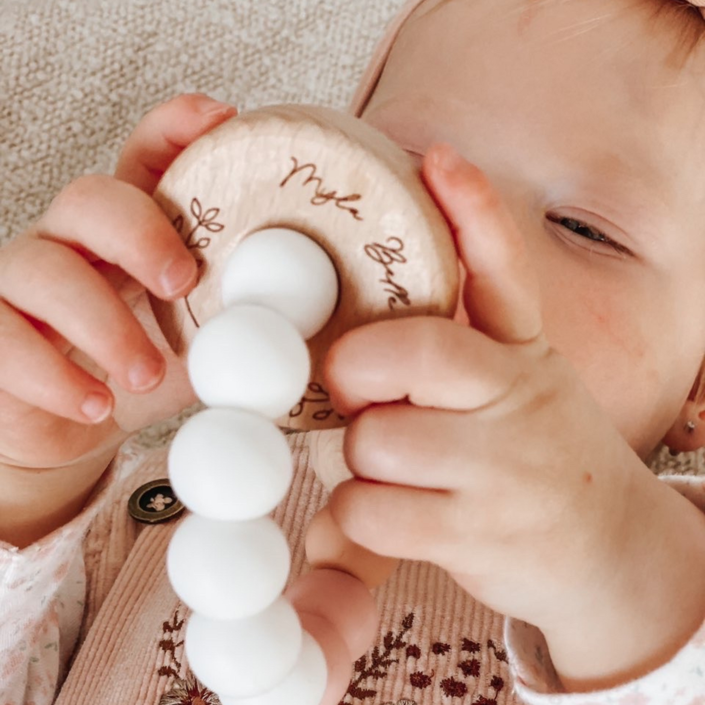Personalised teething ring