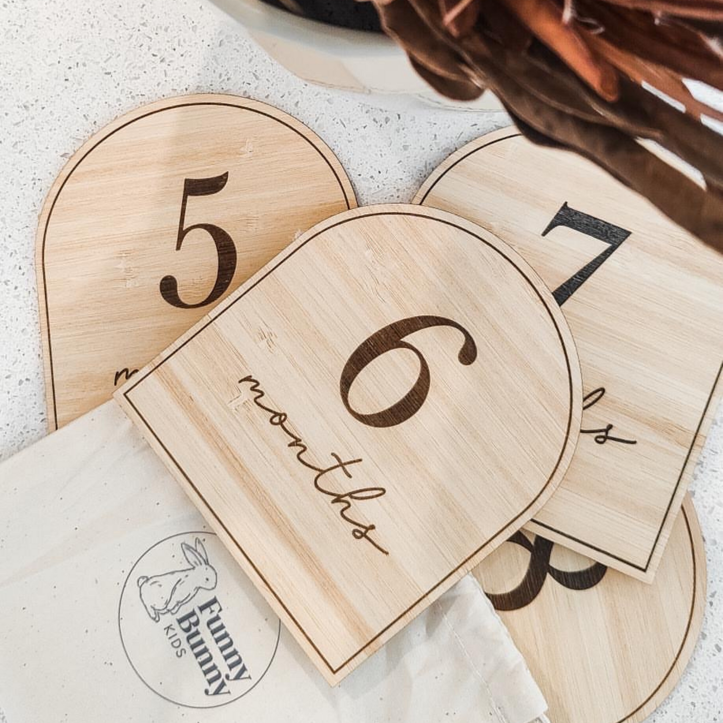 Arch Milestone Plaque Set