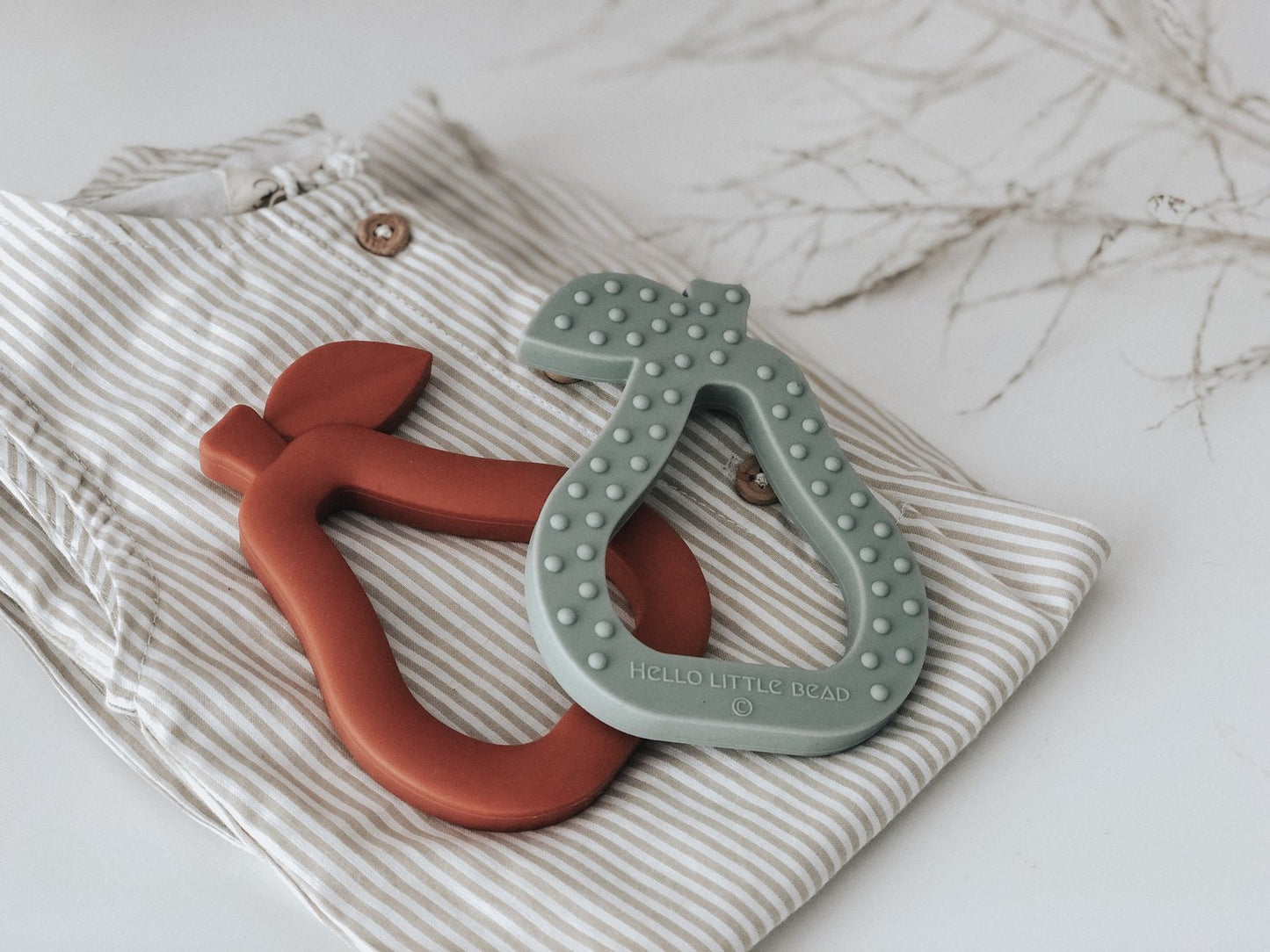Pear Silicone Teether
