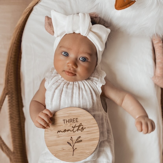 Little Bud Milestone Plaque Set