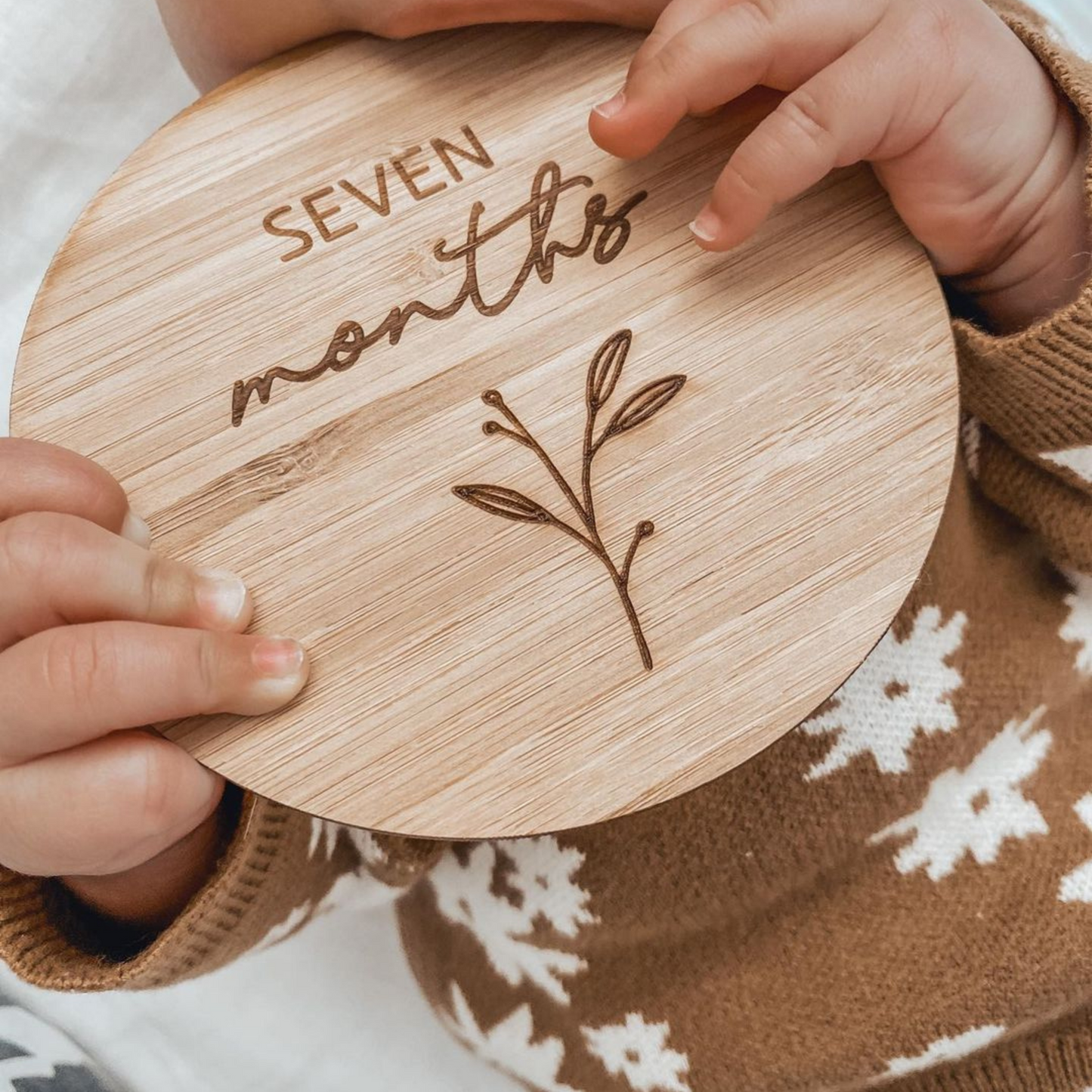 Little Bud Milestone Plaque Set