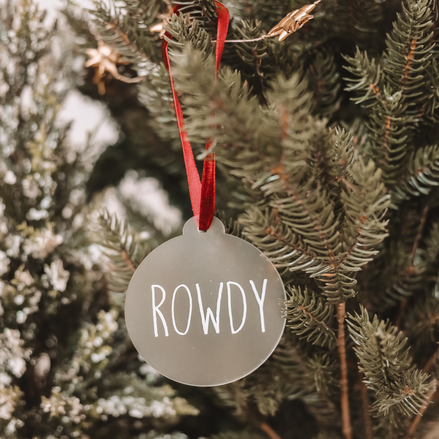 Frosted Personalised Bauble