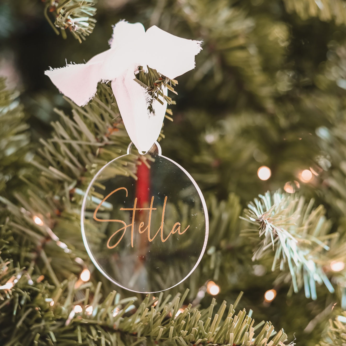 Frosted Personalised Bauble