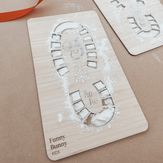 Santa Claus footprint stencil