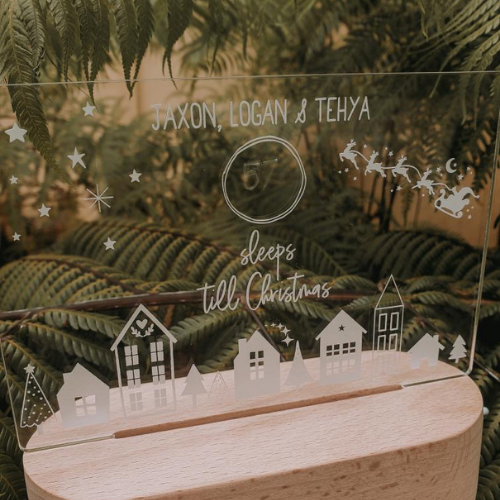 Scandinavian Houses Countdown Night light