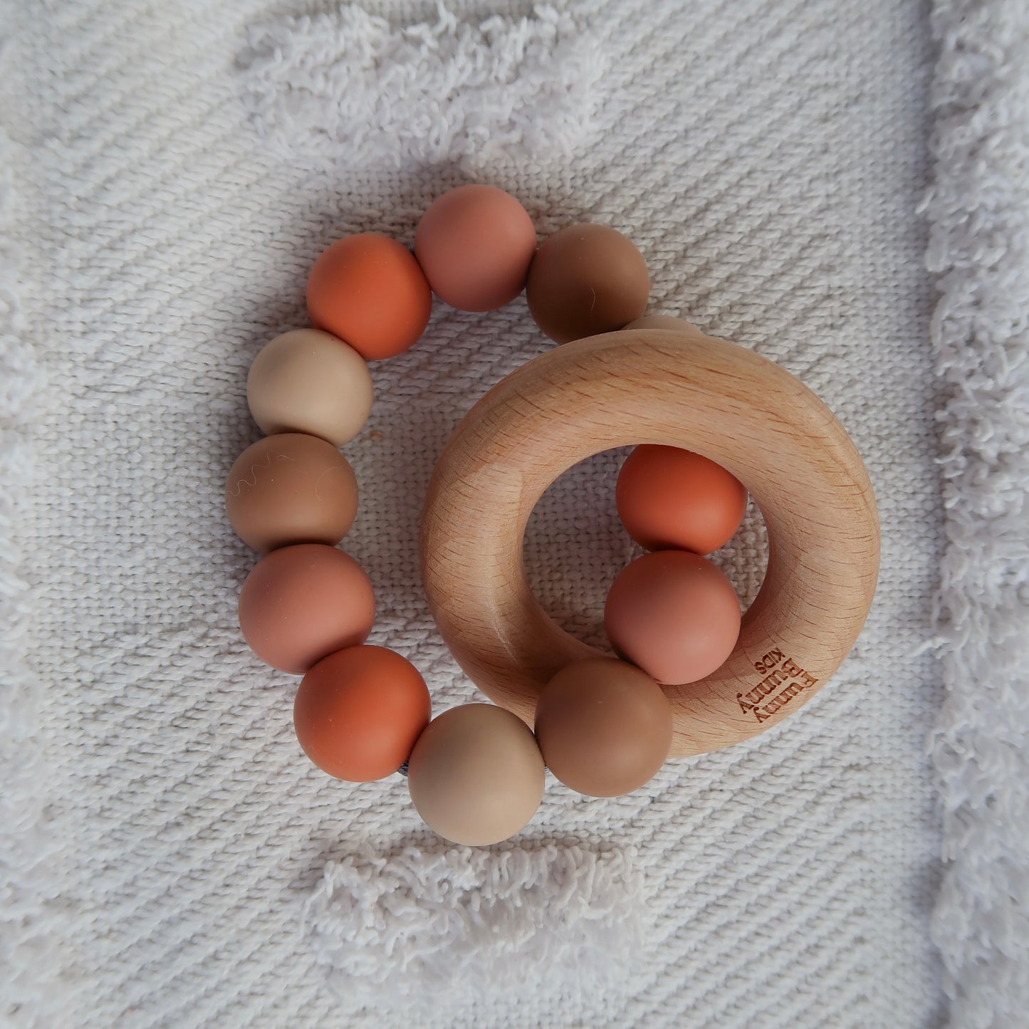 Rust/ terracotta Round Teether Range