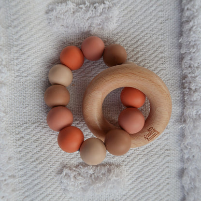 Rust/ terracotta Round Teether Range