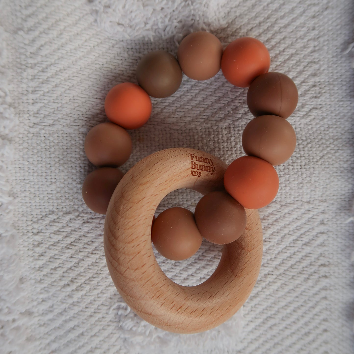 Rust/ terracotta Round Teether Range