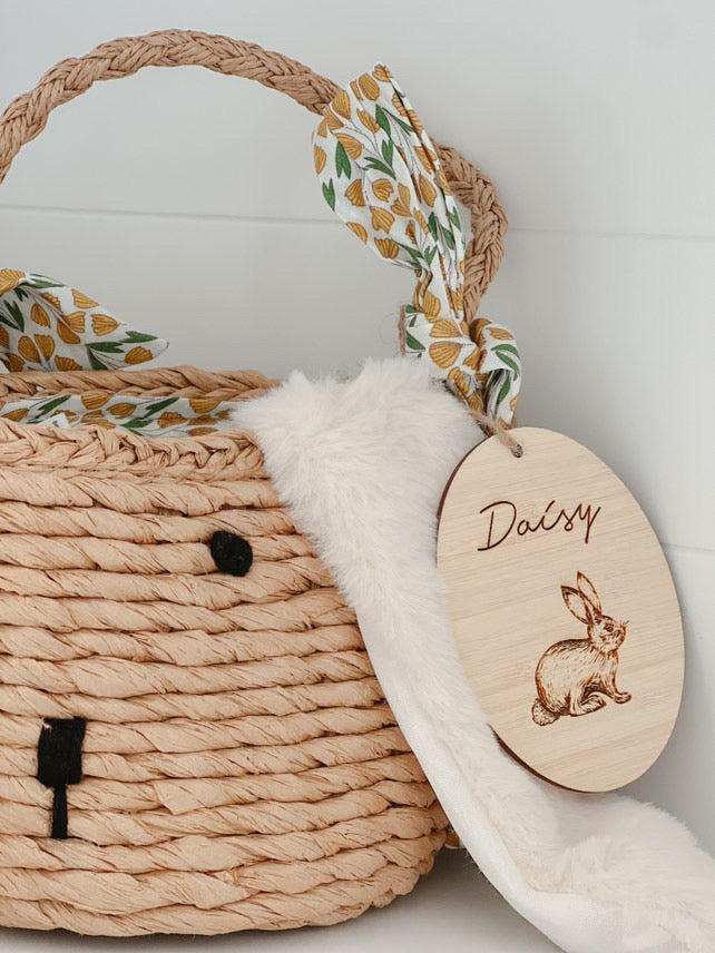 Vintage bunny tag