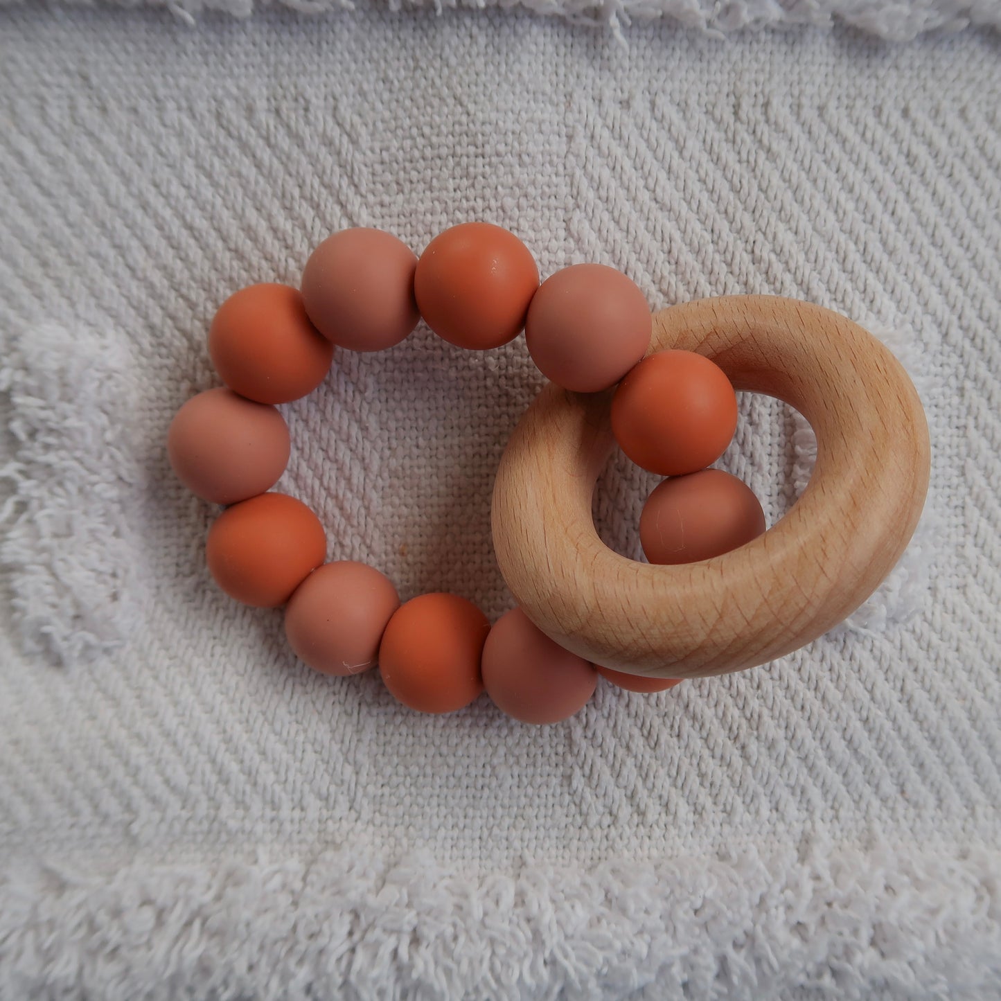 Rust/ terracotta Round Teether Range