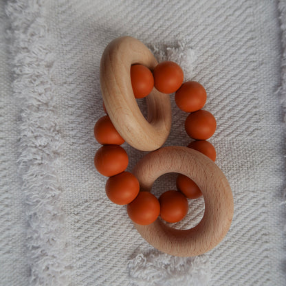 Rust/ terracotta Round Teether Range