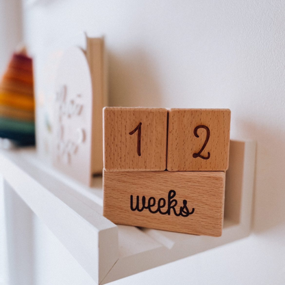 Milestone wooden block set