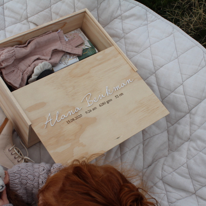 Acrylic and wooden keepsake box