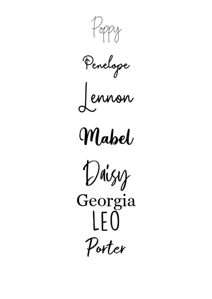 Balloon name plaque