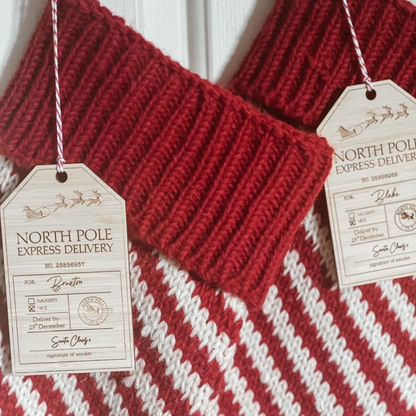 Stocking delivery tag