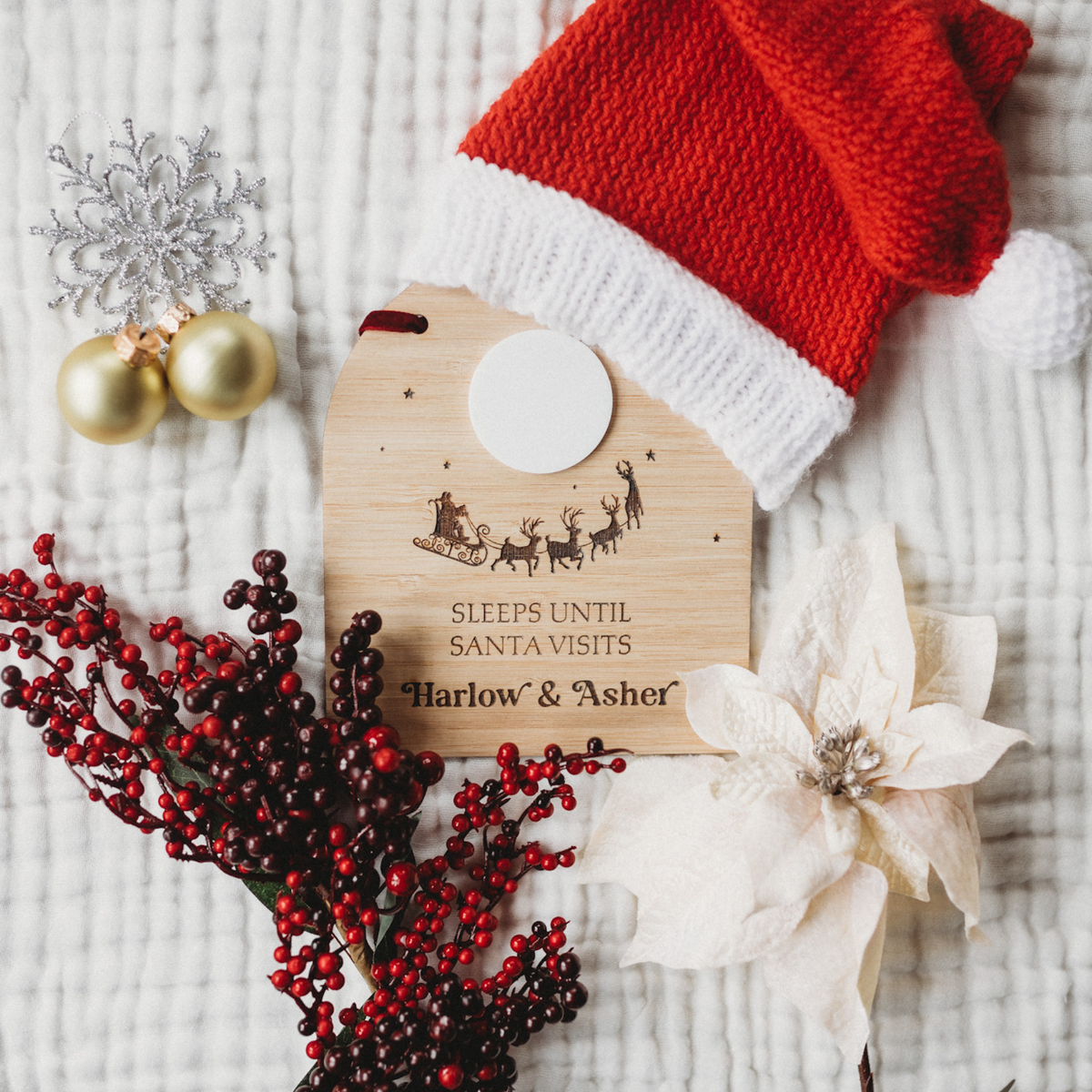 Arch Christmas Countdown Plaque