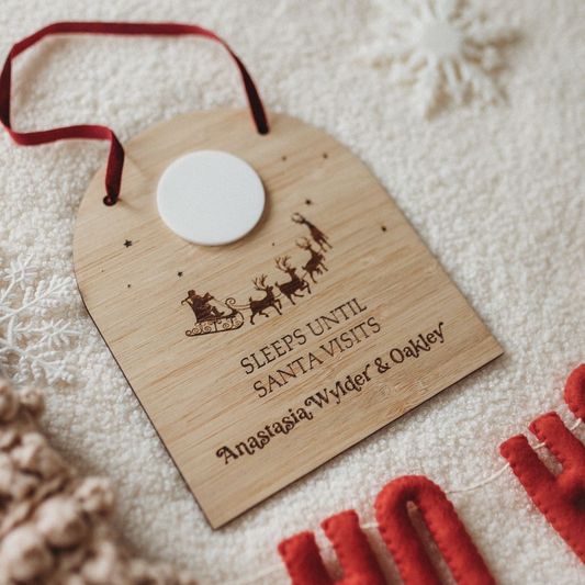 Arch Christmas Countdown Plaque