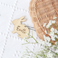 Wooden Easter bunny tag