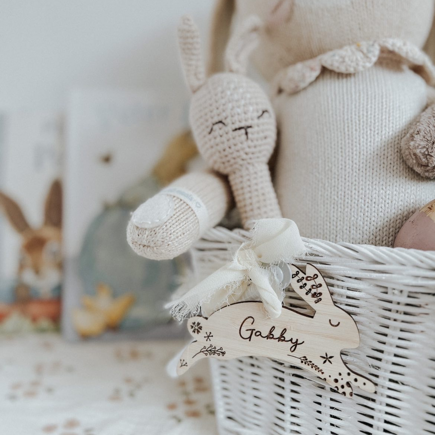 Scandi bunny tag