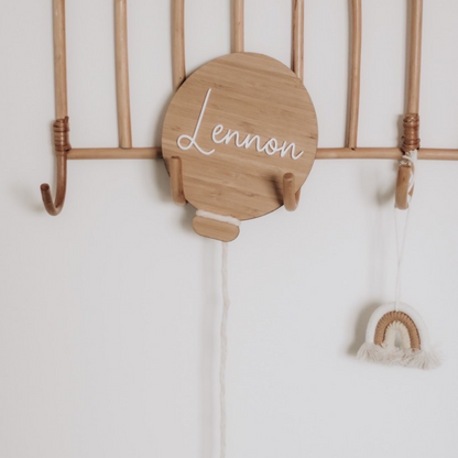 Balloon name plaque