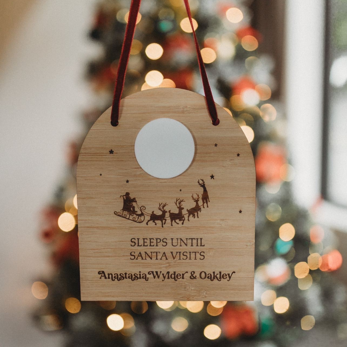 Arch Christmas Countdown Plaque