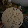 To The Moon and Back Plaque