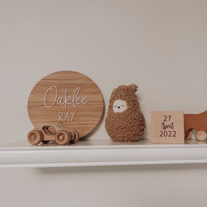 All acrylic name plaques, acrylic & timber