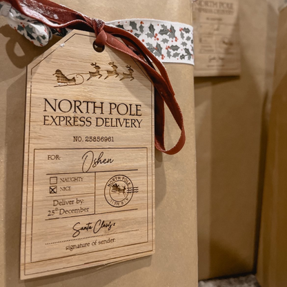 Stocking delivery tag