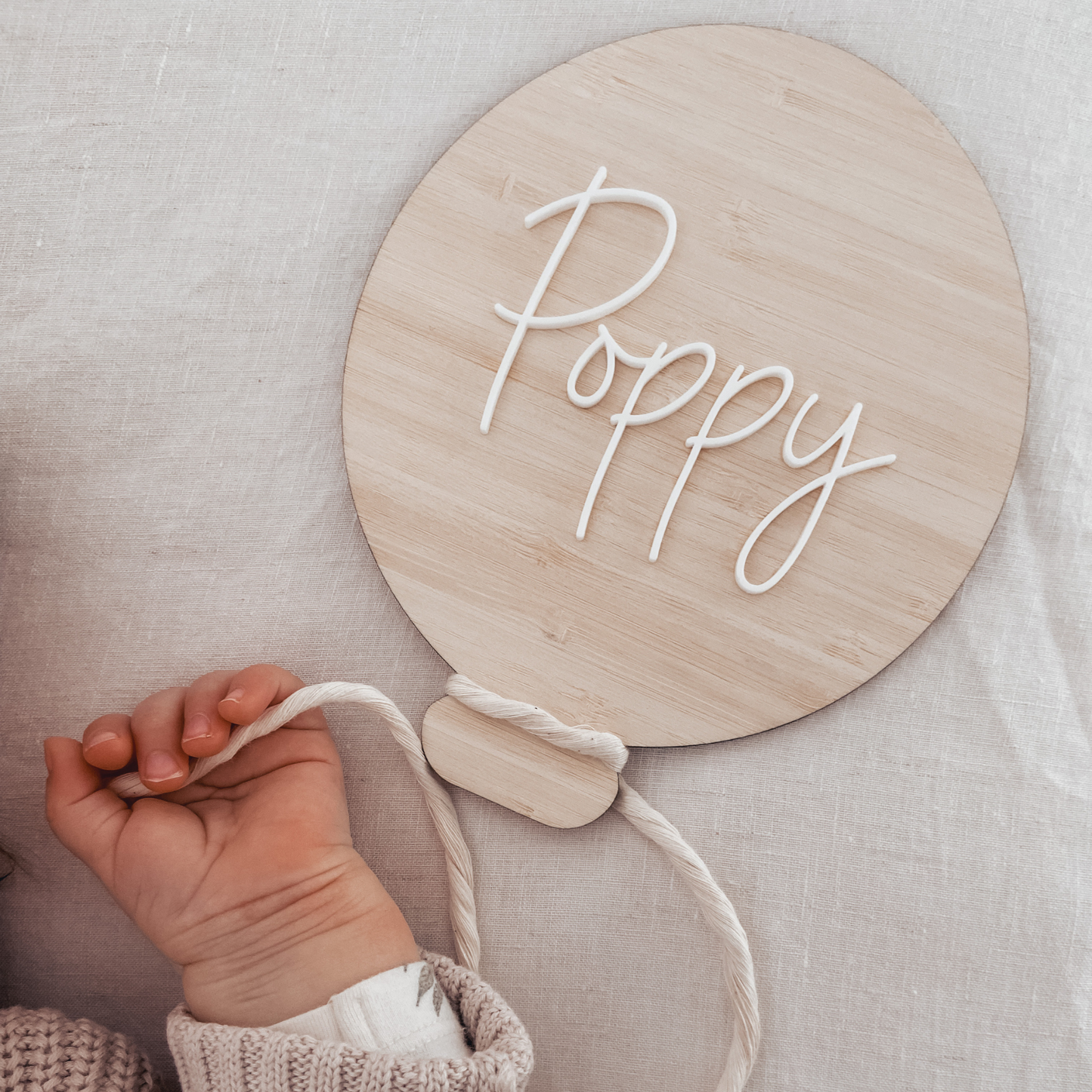 Balloon name plaque