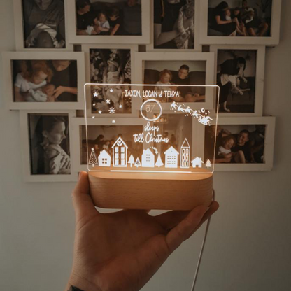 Scandinavian Houses Countdown Night light