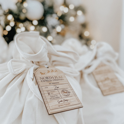 Stocking delivery tag
